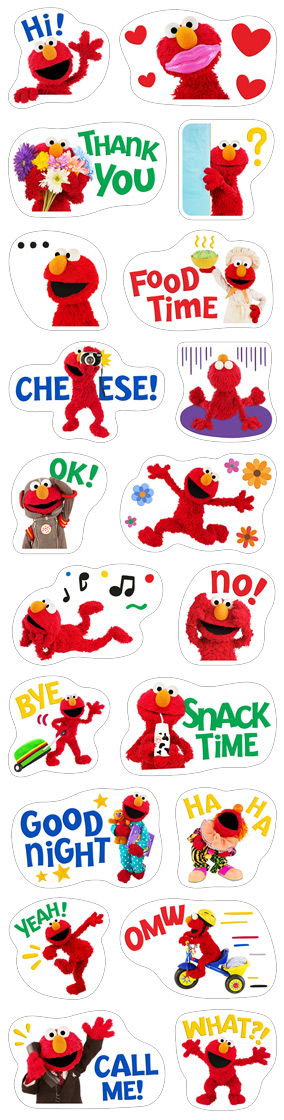 Fun with Elmo Stickers