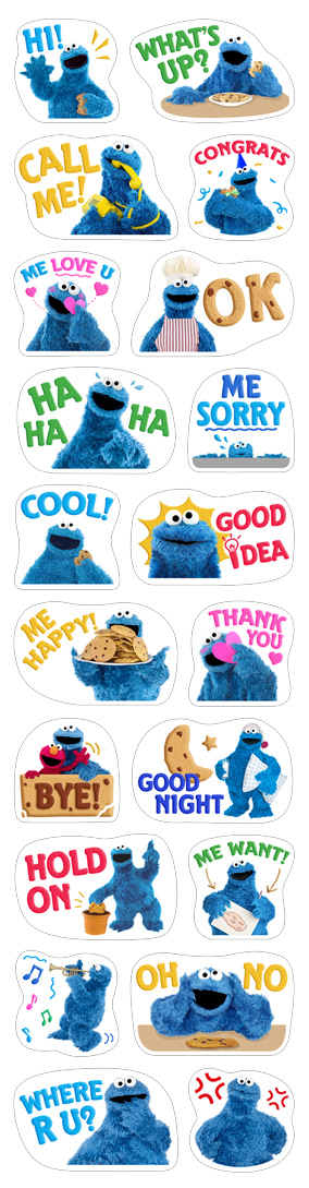 Cookie Monster Stickers