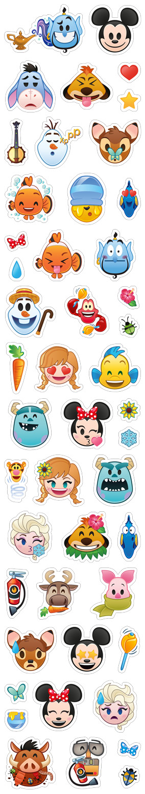 Стикеры Disney Emoji