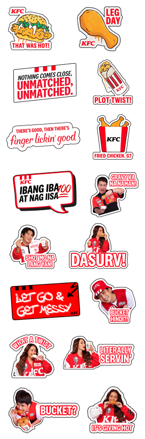Kfc Counter Sticker KFC UNMATCHED STICKERS